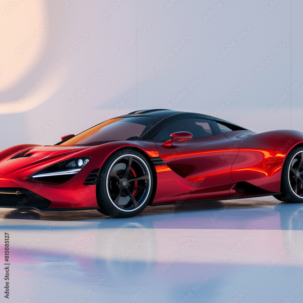 Fototapeta premium red sports car