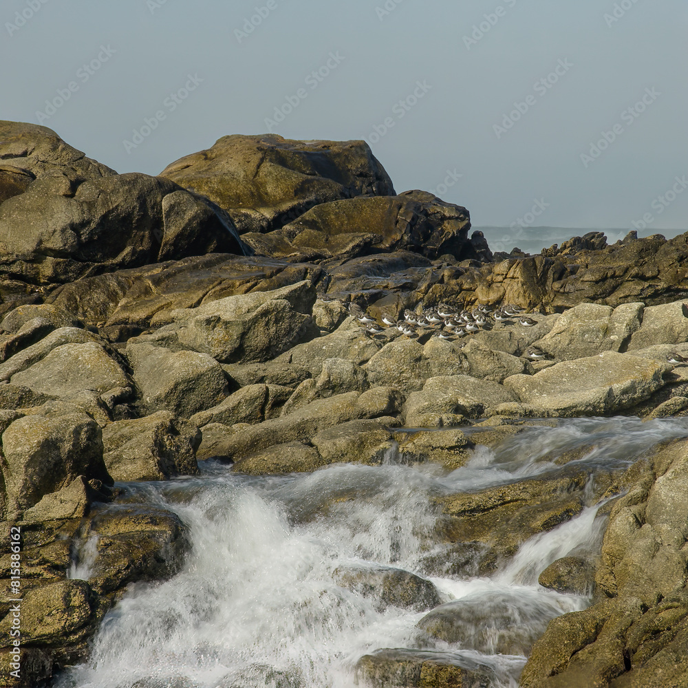 Fototapeta premium Rocky coast cascade