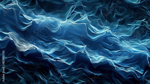 Dynamic ocean waves representing data flow