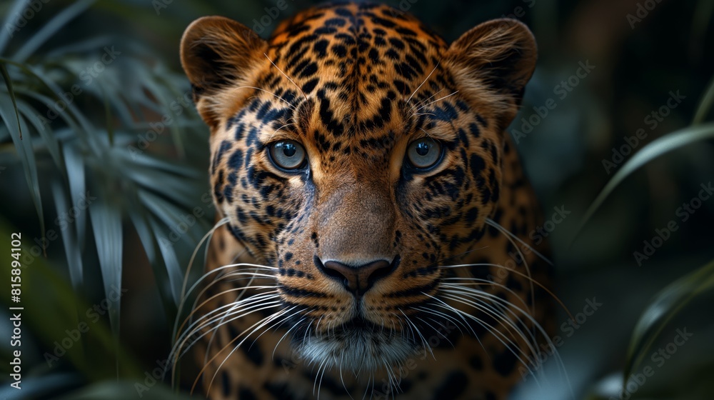 Leopard Mouth With Black Background created by ai Leopard Mouth With Black Background created by ai
