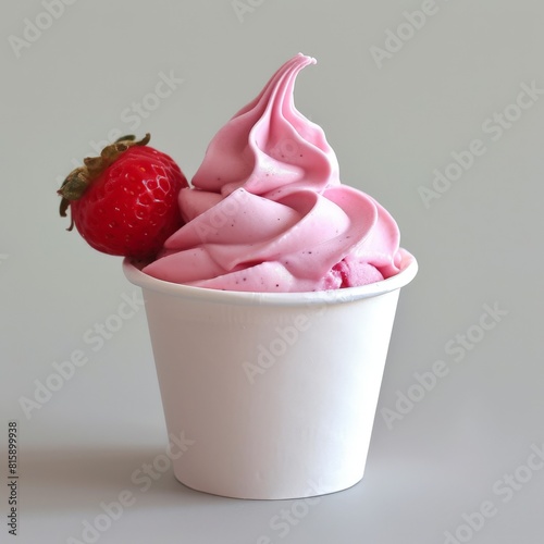 soft serve ice cream on colorful background product image photo