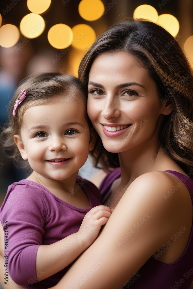 Portrait of happy mother and child. mother's day Celebration Portrait of happy mother and child. mother's day Celebration