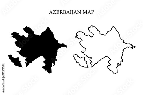 Azerbaijan region map photo