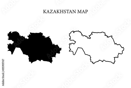 Kazakhstan region map