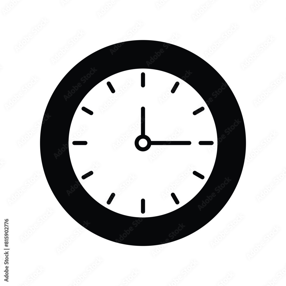 clock icon with white background vector stock illustration clock icon with white background vector stock illustration