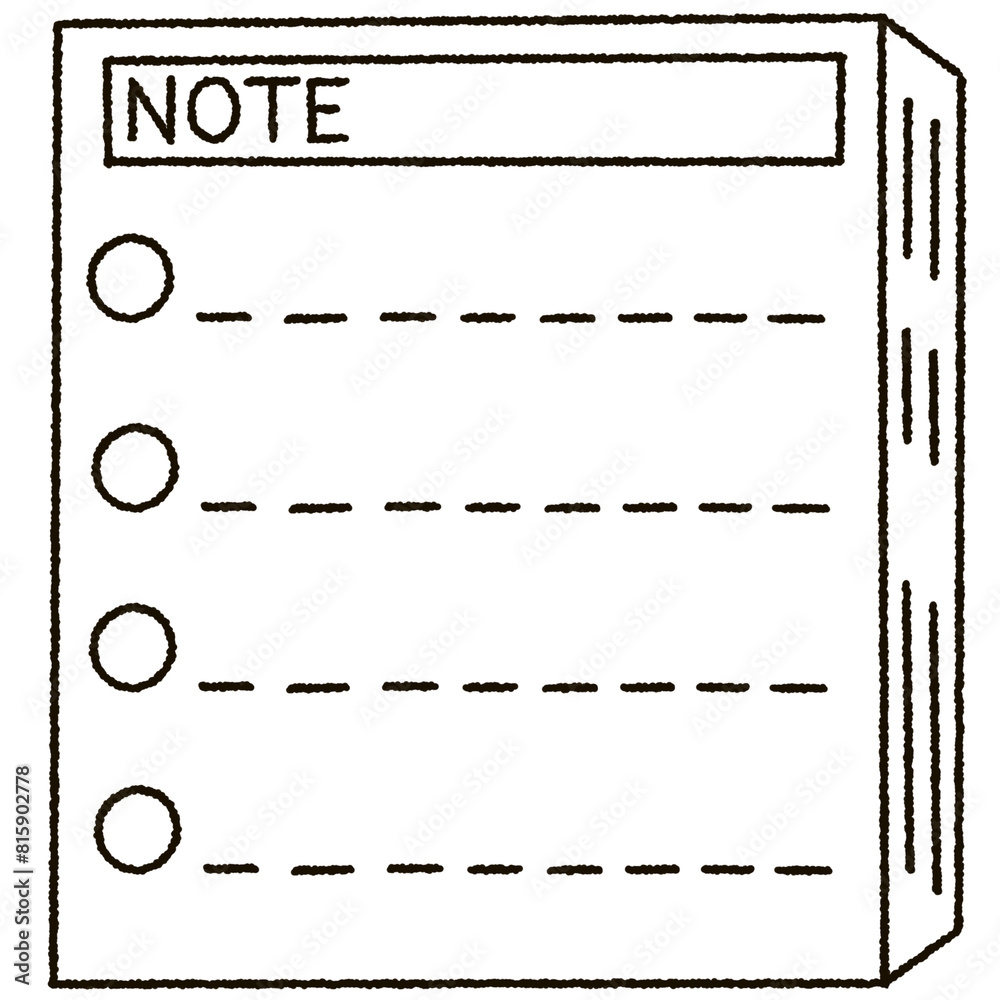 Fototapeta premium Sticker note doodle.