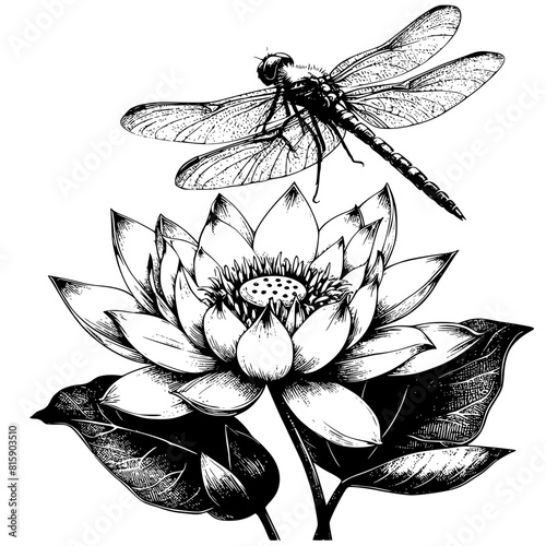 dragonfly on a flower