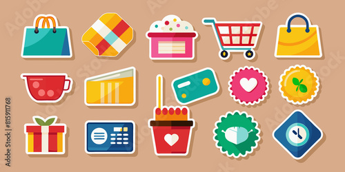 Shopping Sticker Icons