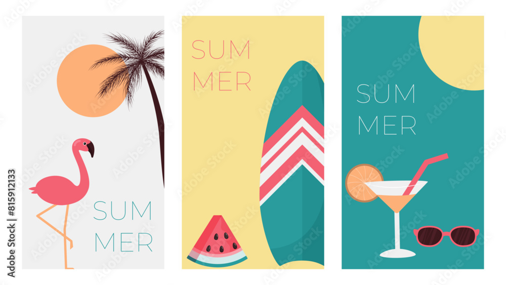 Obraz premium summer postcards