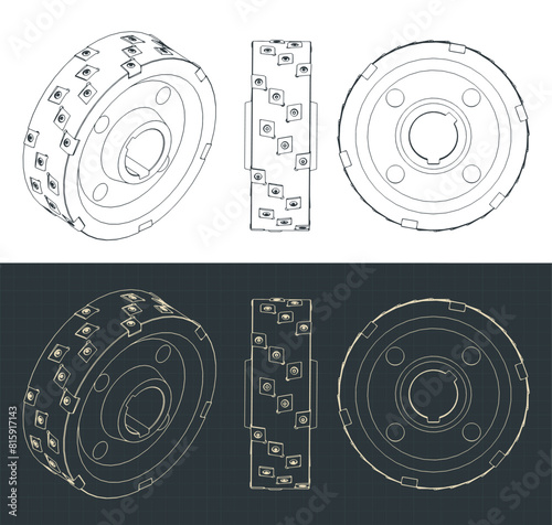 Disc mill cutter blueprints