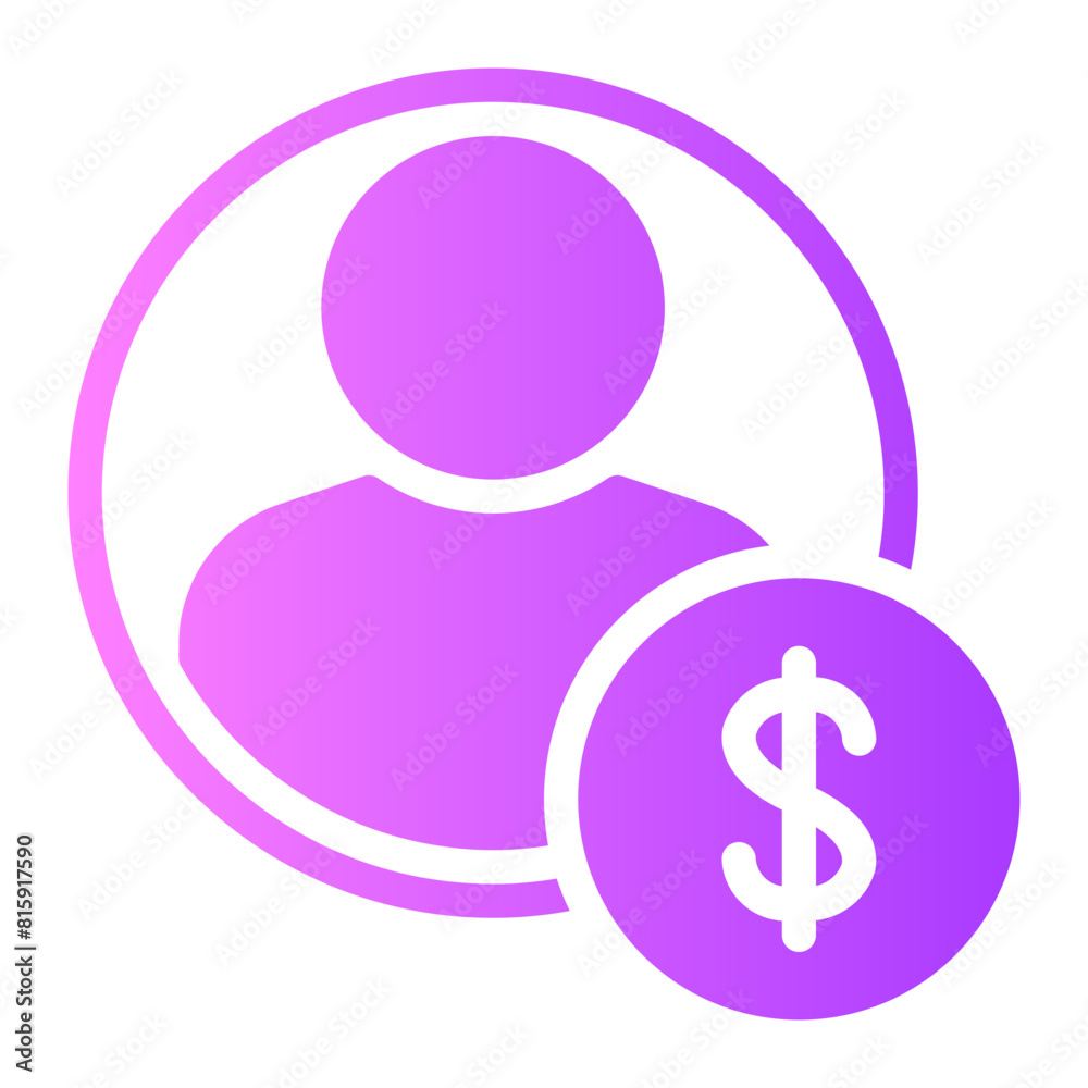 income gradient icon