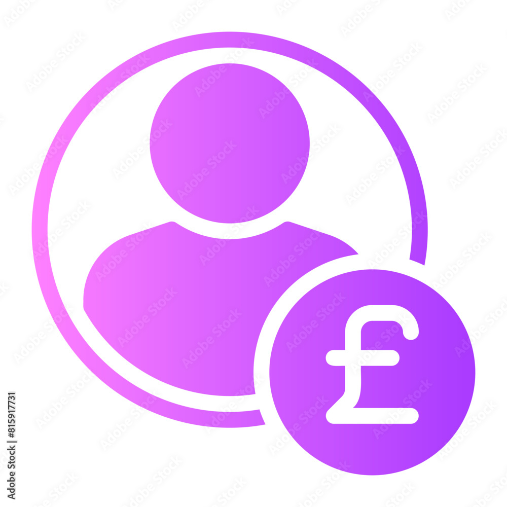 pound gradient icon pound gradient icon