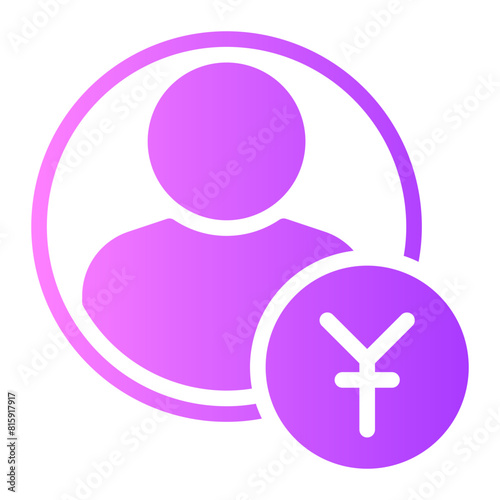 yen gradient icon