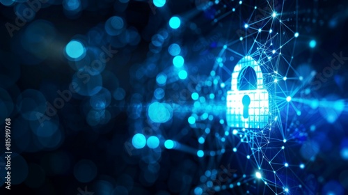 Wallpaper Mural background digital security network Torontodigital.ca