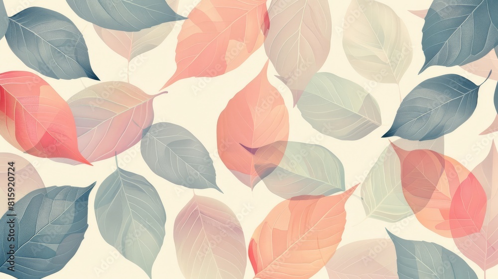 Minimalistic leaf pattern with soft hues, providing a tranquil atmosphere and generous copy space for editorial use. Minimalistic leaf pattern with soft hues, providing a tranquil atmosphere and generous copy space for editorial use.