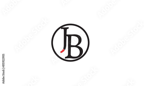JB, BJ , J , B , Abstract Letters Logo Monogram	
