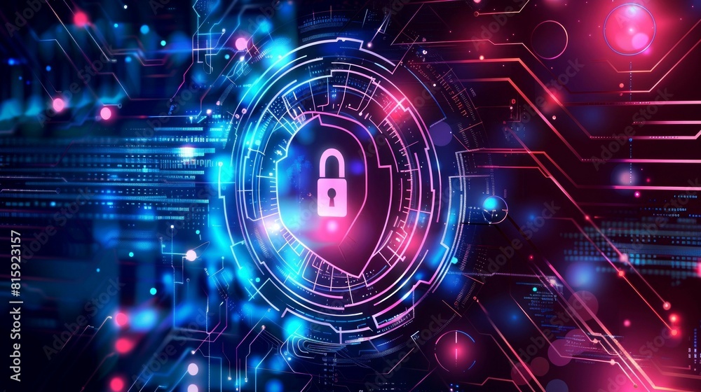 background digital security network background digital security network