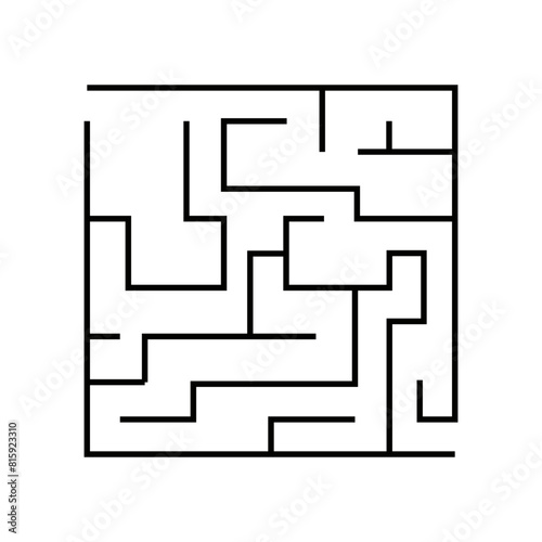 Square Maze Labyrinth Quiz Game