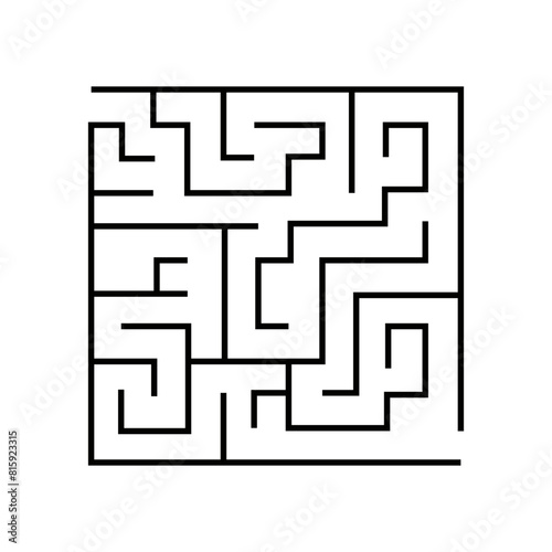 Square Maze Labyrinth Quiz Game