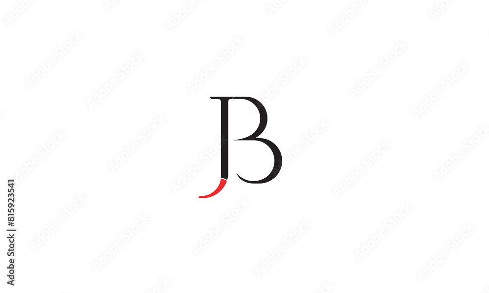 JB, BJ , J , B , Abstract Letters Logo Monogram JB, BJ , J , B , Abstract Letters Logo Monogram