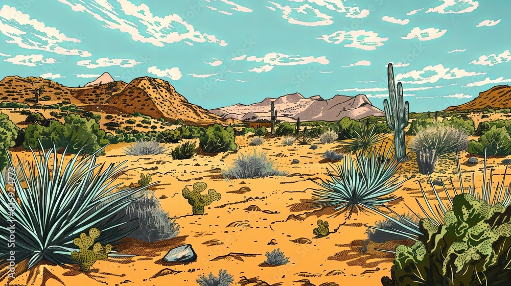 Xeric shrubland or scrubland a plant community characterized by