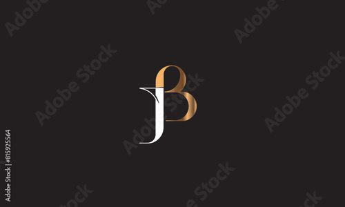 JB, BJ , J , B , Abstract Letters Logo Monogram	
