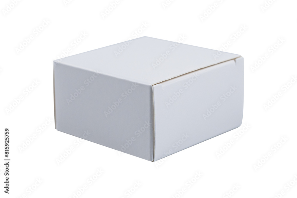 White box isolated on white background. White box isolated on white background.