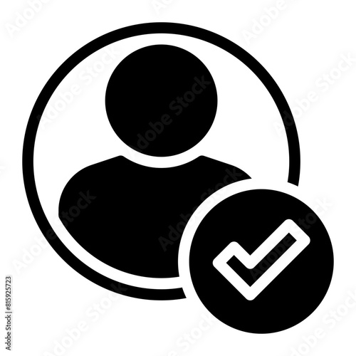 verified glyph icon
