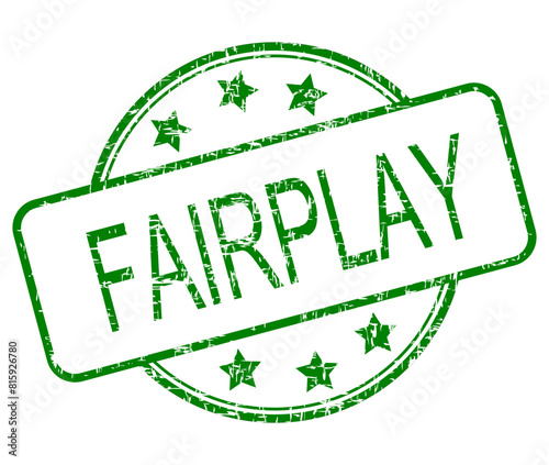 Fairplay rubber stamp on white background - illustration