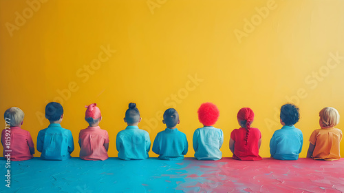 Photo realistic portrayal of confident step parents leading a seminar on blending families, showcasing diverse family configurations and emphasizing family unity and inclusion photo