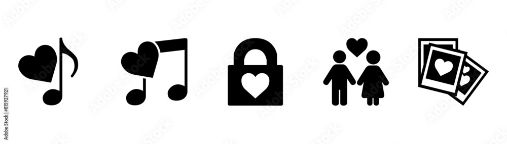 set of hearts icons in black color heart simple heart shaped metal heart with stroke valentines day icons set of hearts icons in black color heart simple heart shaped metal heart with stroke valentines day icons