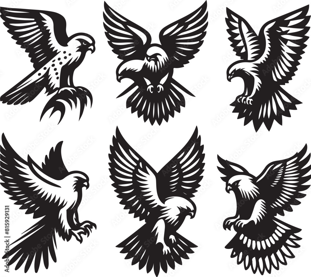 Obraz premium falcon vector ilastration