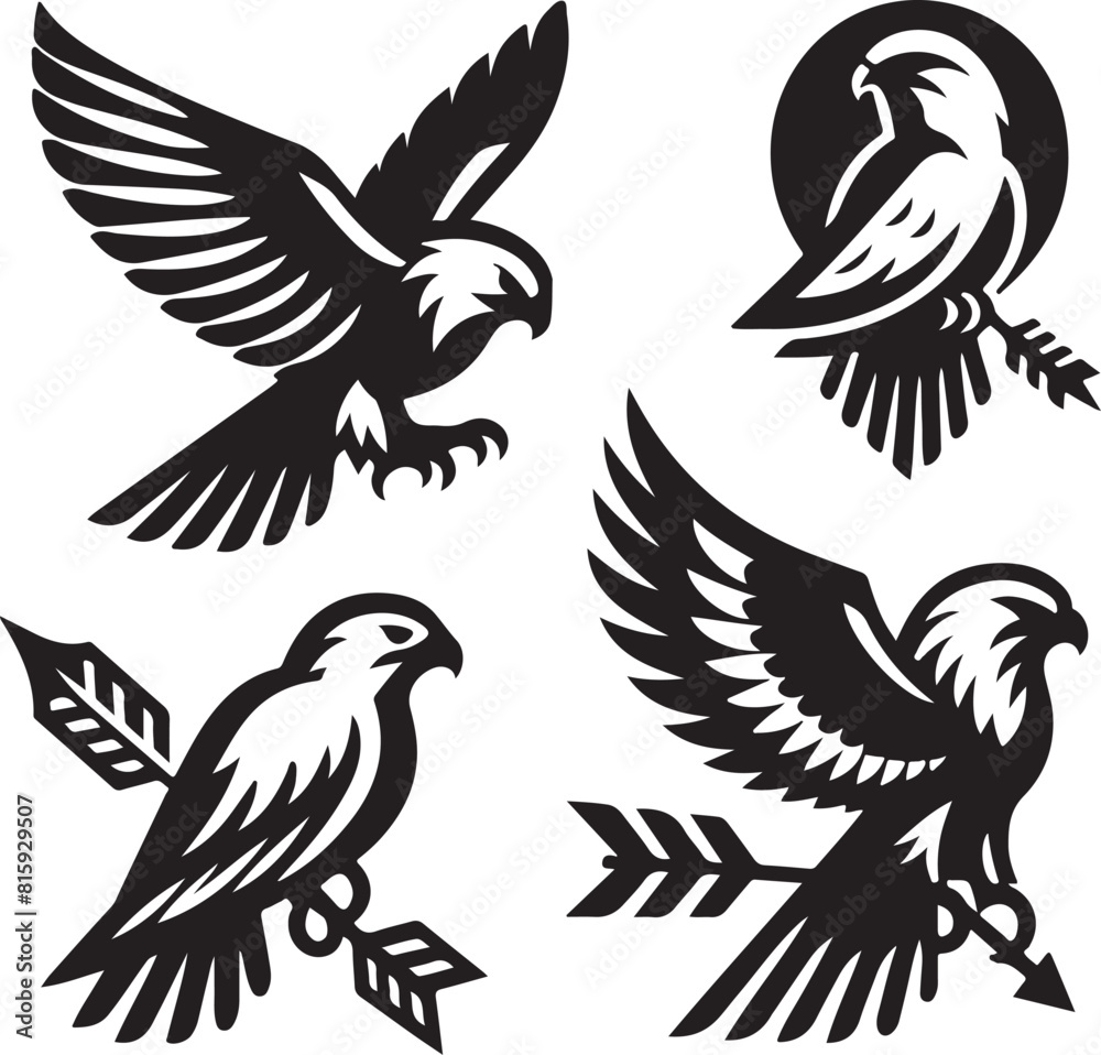 Naklejka premium falcon vector ilastration