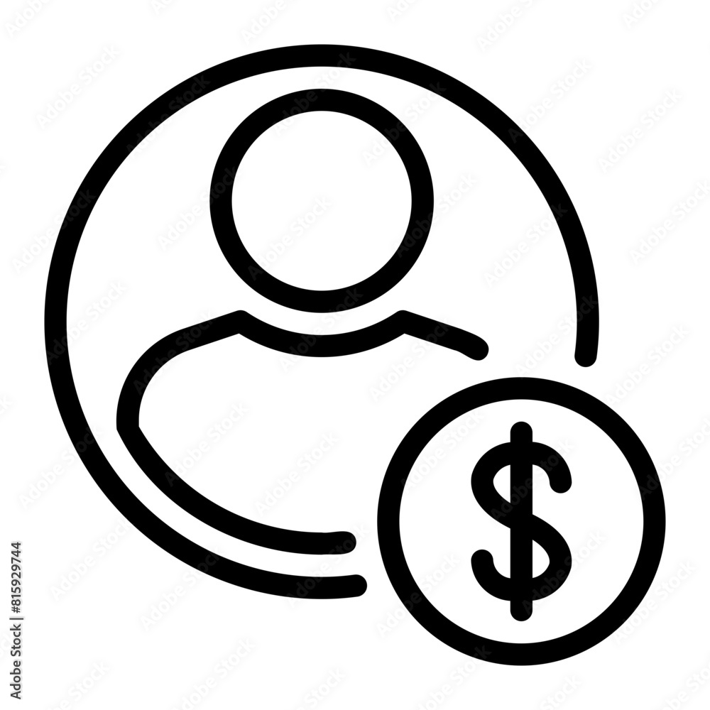 income line icon income line icon