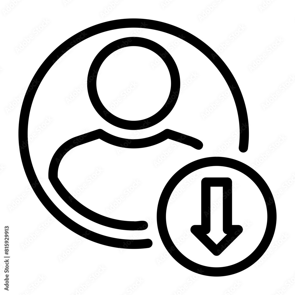 reduction line icon reduction line icon