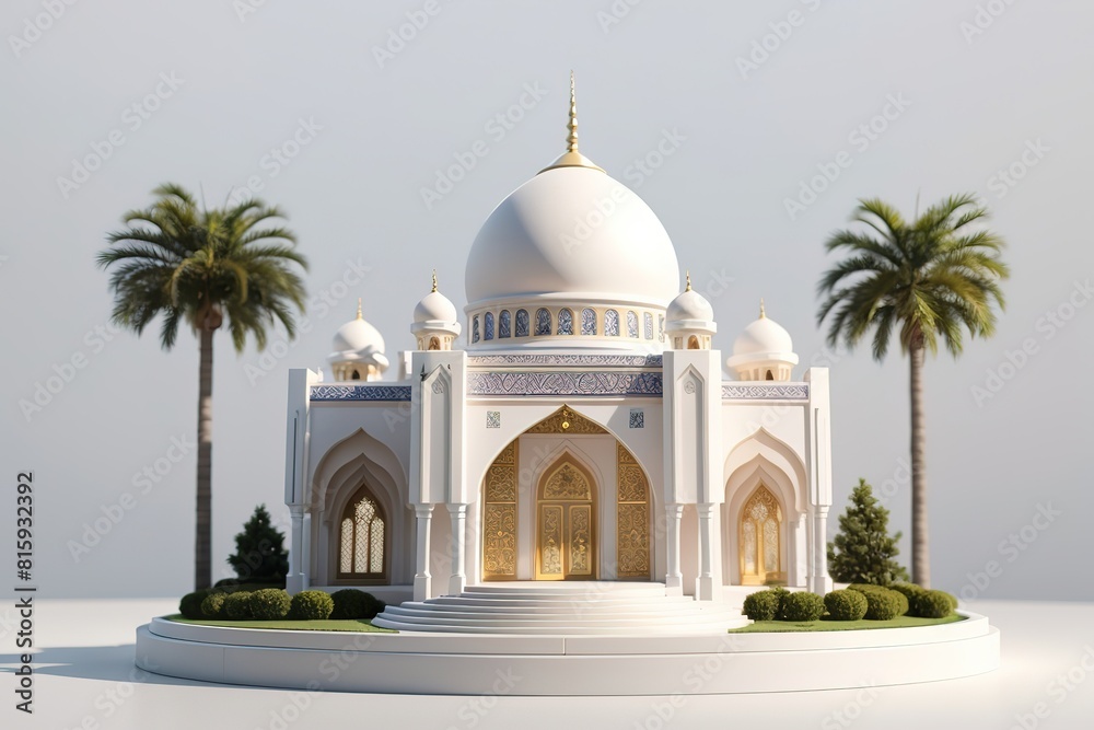 Obraz premium 3d rendering of mosque