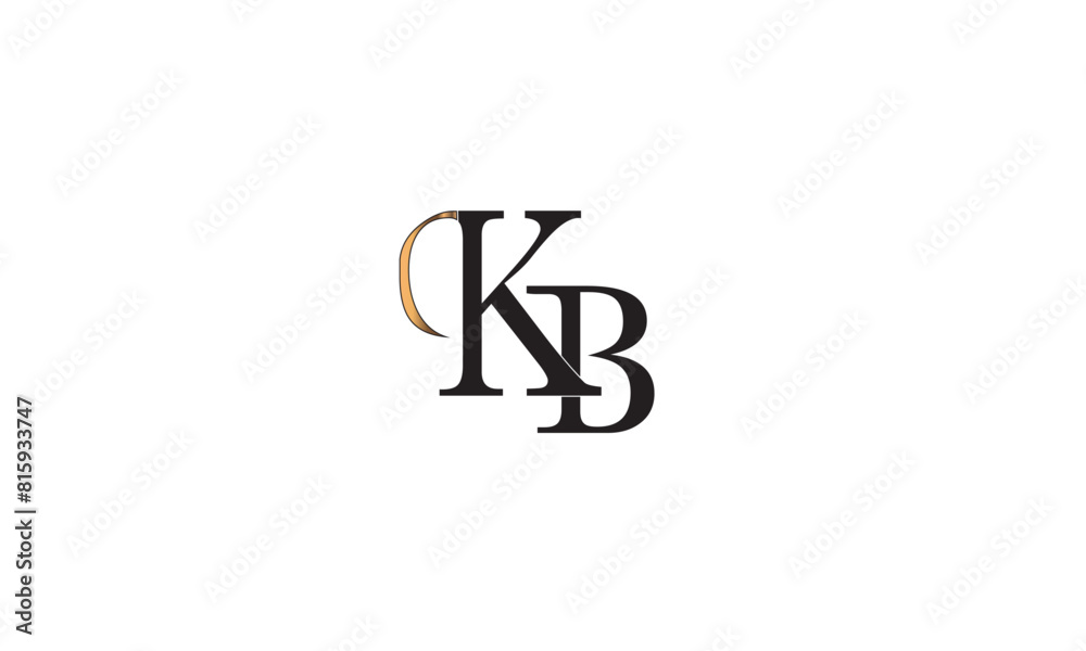 KB, BK , K , B, Abstract Letters Logo Monogram KB, BK , K , B, Abstract Letters Logo Monogram