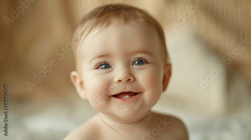 Cute baby. Youthfulness and innocence create cuteness  loveliness  and fascination