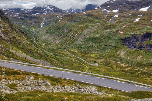 Mountain road in Jotunheimen, Norway