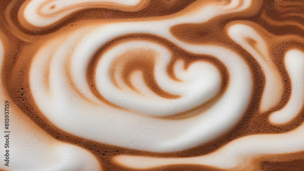 Coffee latte background with milk froth, Generative AI Coffee latte background with milk froth, Generative AI