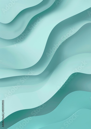 Smooth, flowing aqua blue waves forming an abstract design with a modern, elegant aesthetic.