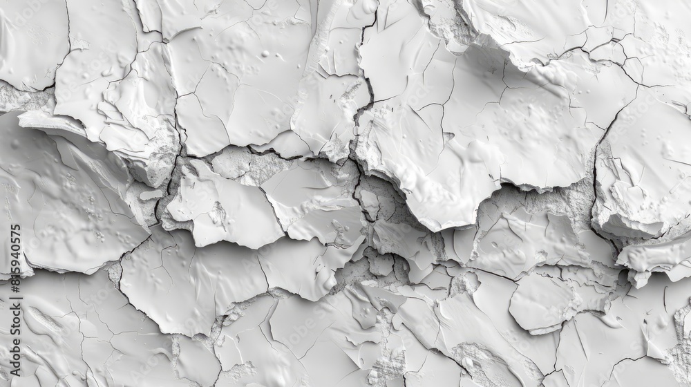 Cracked Wall in Black and White