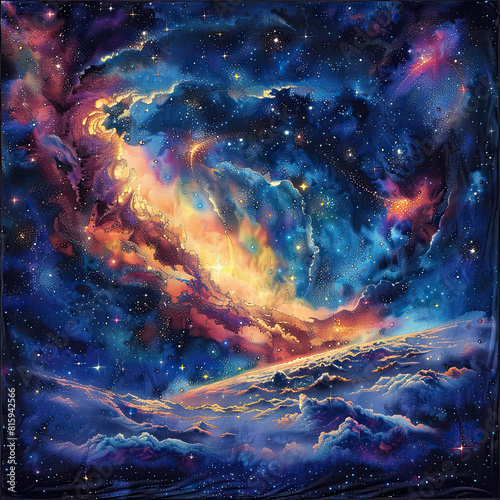 Celestial Symphony: Crafting a Cosmic Masterpiece with Interstellar Beauty and Celestial Wonders
