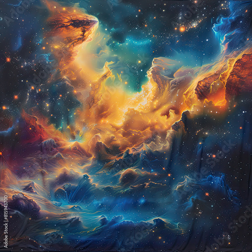 Cosmic Masterpiece Painted with Celestial Wonders and Interstellar Beauty