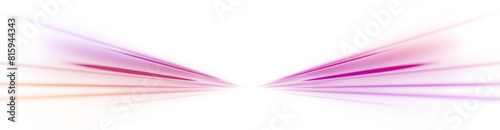 PNG. Horizontal speed lines connection vector background. Futuristic dynamic motion technology blue glowing lines air flow effect. Racing cars dynamic flash effects city road with long exposure.	
