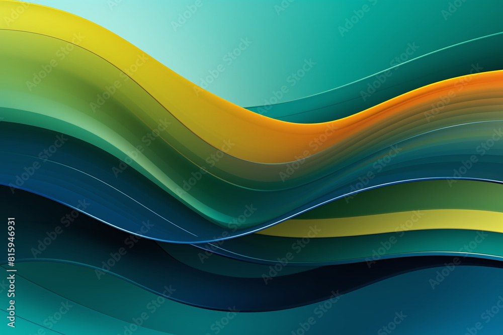 Obraz premium Colorful abstract background with vibrant waves flowing in different directions