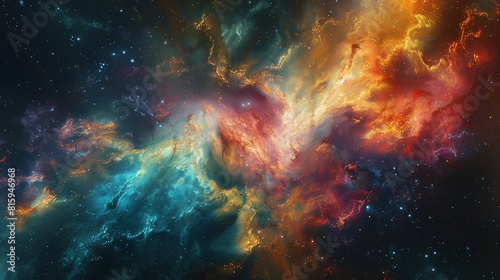 Celestial Abstract Nebula Art A Journey into the Cosmic Unknown