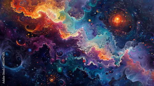 Celestial Abstract Nebula Art A Journey into the Cosmic Unknown