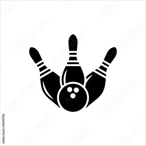 Bowling icon. Bowling icon vector design template for web design, app, and UI.