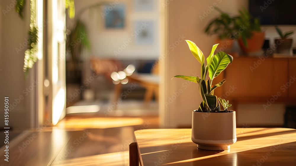 Interior of small apartment living room for home office Real estate rent and home staging : Generative AI Interior of small apartment living room for home office Real estate rent and home staging : Generative AI